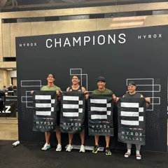 FTX athlete on a HYROX podium