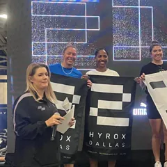 FTX athlete on a HYROX podium