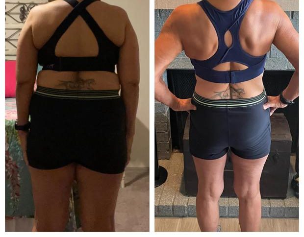 Client before and after transformation