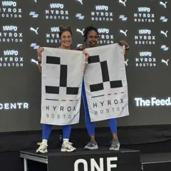 FTX athlete on a HYROX podium