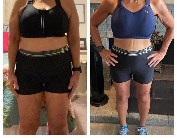 Client before and after transformation