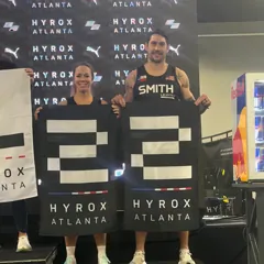 FTX athlete on a HYROX podium