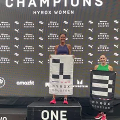 FTX athlete on a HYROX podium