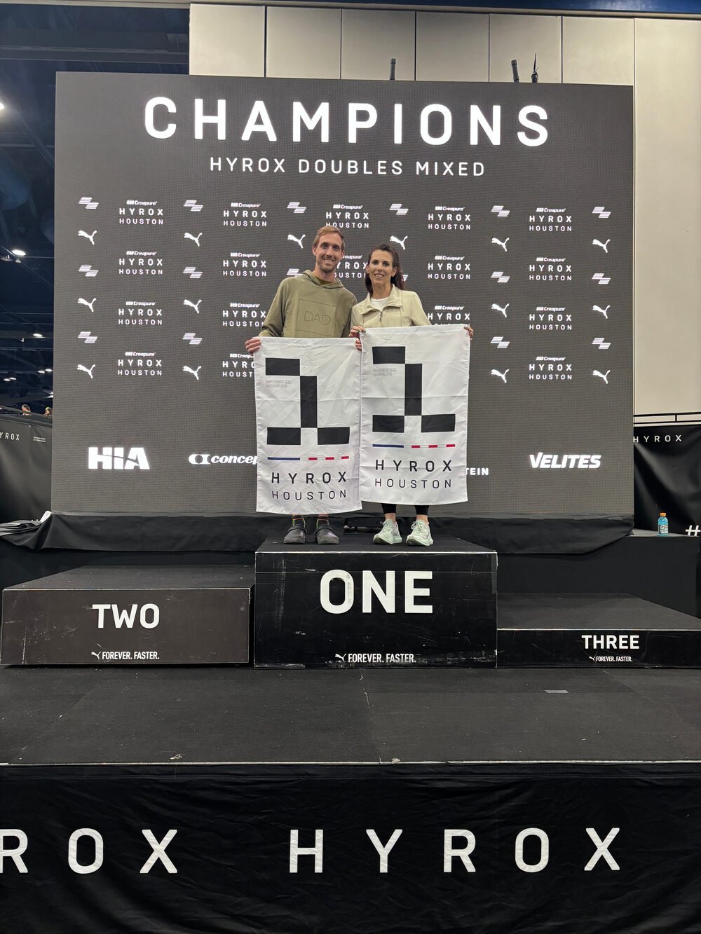 HYROX Houston mixed doubles champions