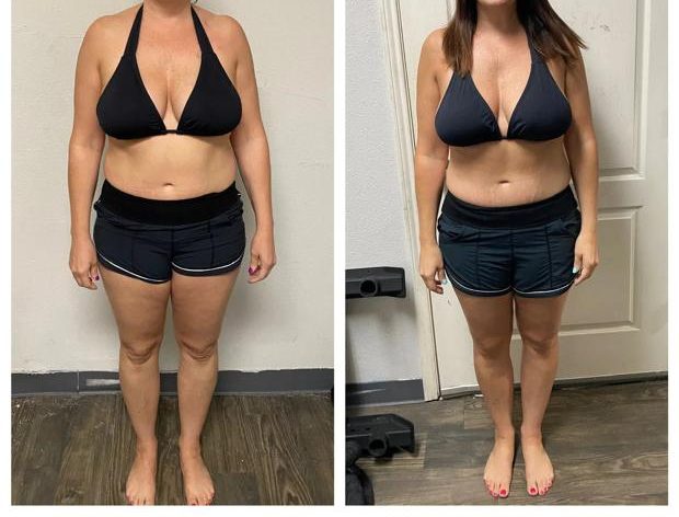 Client before and after transformation