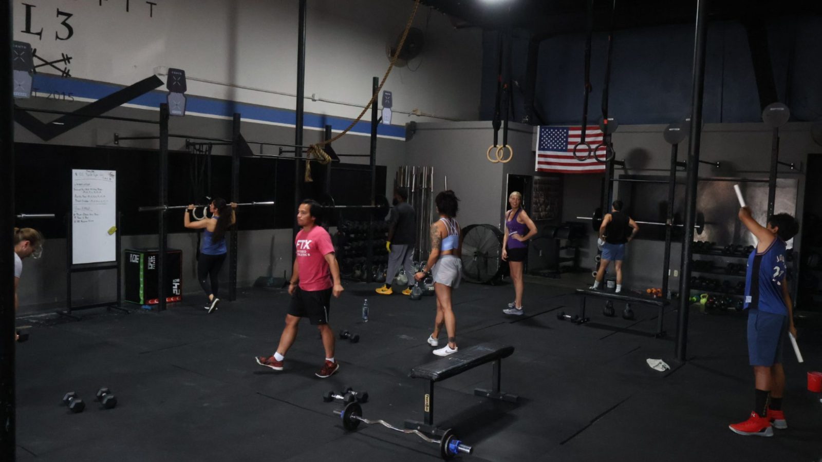A hybrid class on the floor at FTX, Fort Worth