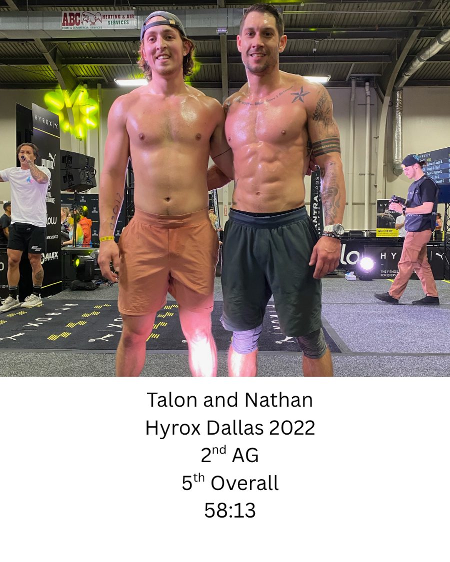 Talon & Nathan — HYROX Dallas Dallas 2022